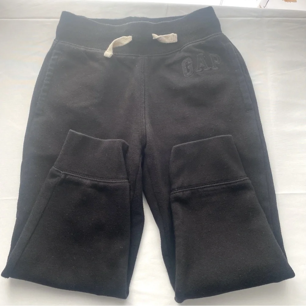 Gap Kids Boys Joggers Black Size Small Gap Logo On Front Pockets & Drawstring
